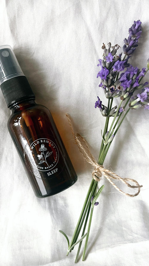 The Wild Remedy Botanical Pillow Spray — natural sleep support mist

